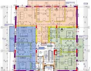 3 camere decomandat, bloc nou, semifinisat, Iris