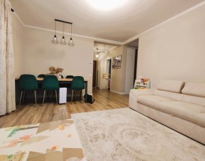 Apartament 3 camere, decomandat, mobilat zona Apahida