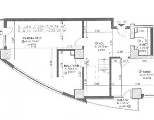 Penthouse semifinisat pe doua niveluri, 200mp, zona Calea Floresti